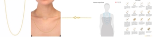 Macy's 14k Gold Necklace, 18" Dot Dash Chain (1mm)